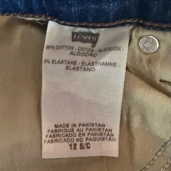 Levi’s Boot Cut 512 Perfectly Slimming Size 12 in Indigo - Picture 4 of 5